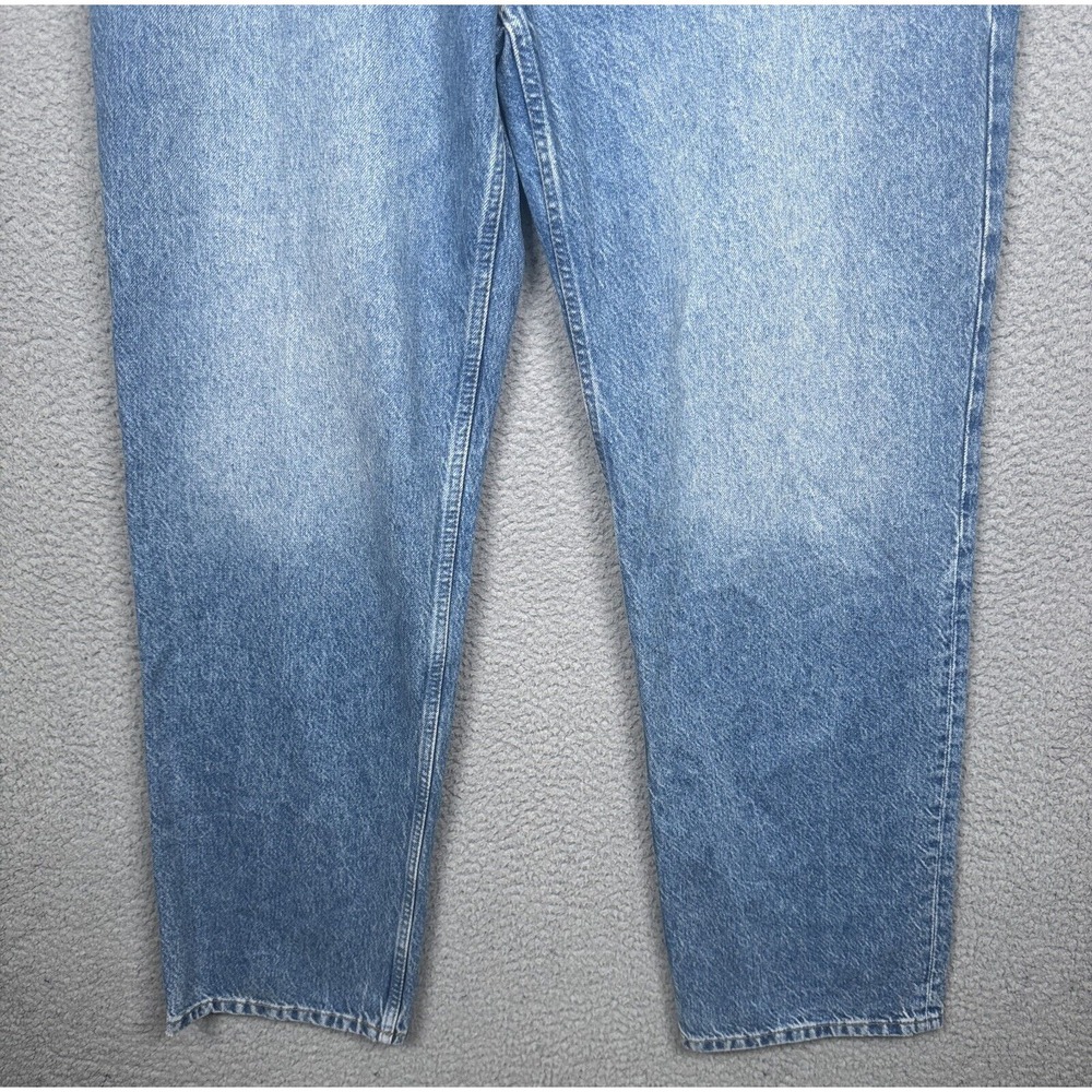 Reformation Jeans Womens 33x33 Blue Cynthia High Rise Straight‎ Long Preppy Eco - Picture 6 of 16